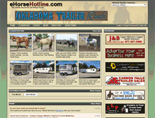 Tablet Screenshot of ehorsehotline.com